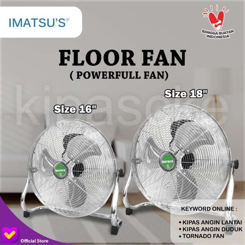 Jual Imatsu's Floor Fan 18 Inch Ff-18/1-gw Kipas Angin Tornado
