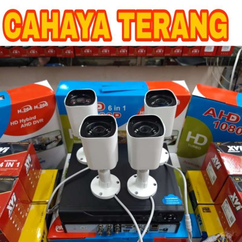 Promo Paket Cctv Xvi 3mp Full Hd 4ch Lengkap Diskon 23% Di Seller ...