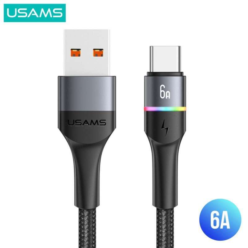 Kabel Data Fat Charging USB to Type C USAMS 6A U76 US SJ536