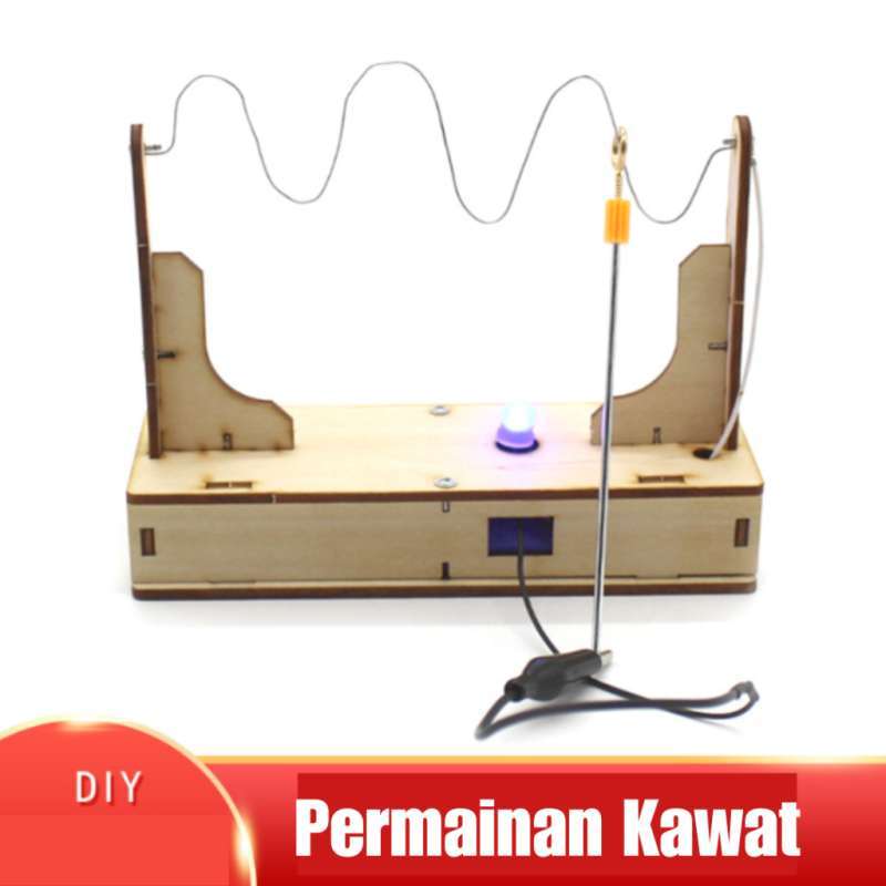 Promo Diy Permainan Kawat Science Project Alat Peraga Fisika Rakit Kayu ...