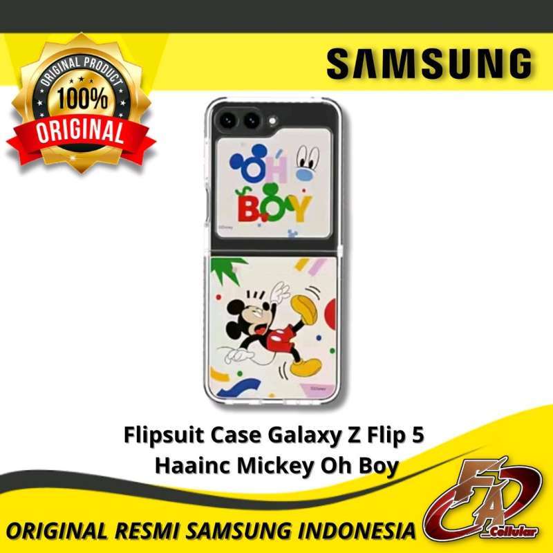 Flipsuit Case Samsung Galaxy Z Flip Haainc Mickey Oh Boy Original Resmi  Samsung