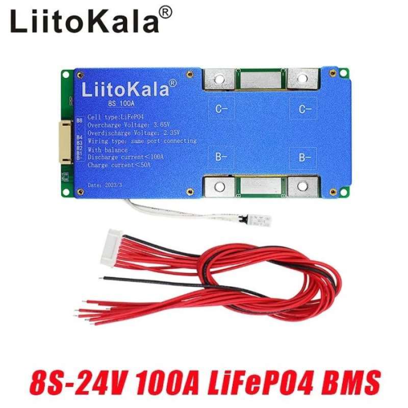 Jual Liitokala Bms Lifepo4 8s 24v 100a Bms Baterai Lifepo4 24v Di ...