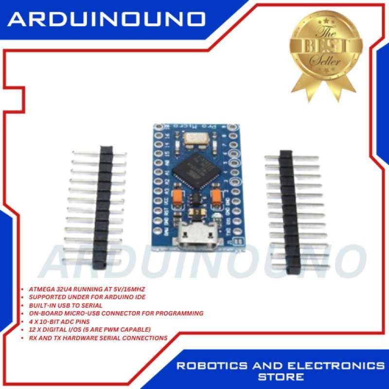 Promo Arduino Pro Micro Atmega32u4 5v 16mhz - Mini Leonardo Compatible ...