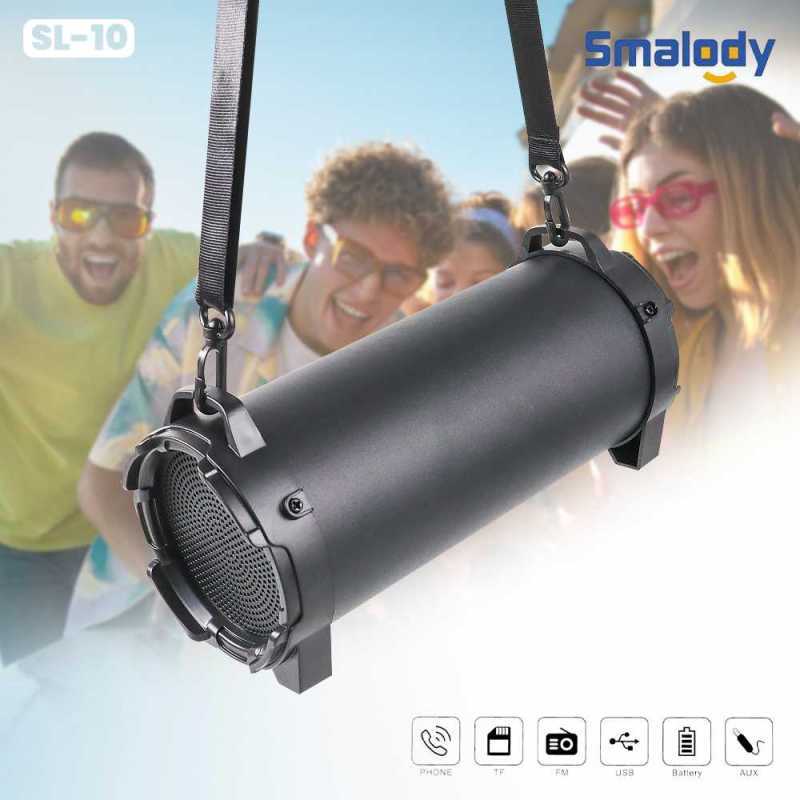 Smalody Outdoor Portable Bluetooth Speaker Boombox with Strap