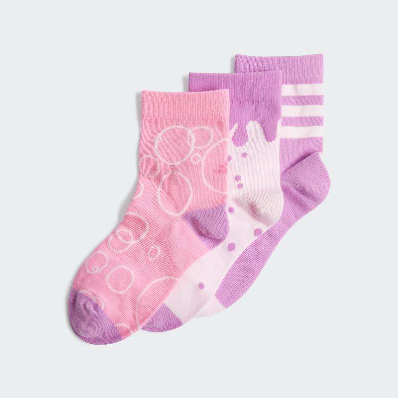 adidas Graphic Socks Pair Pack Kids Clear Pink (IY2673)