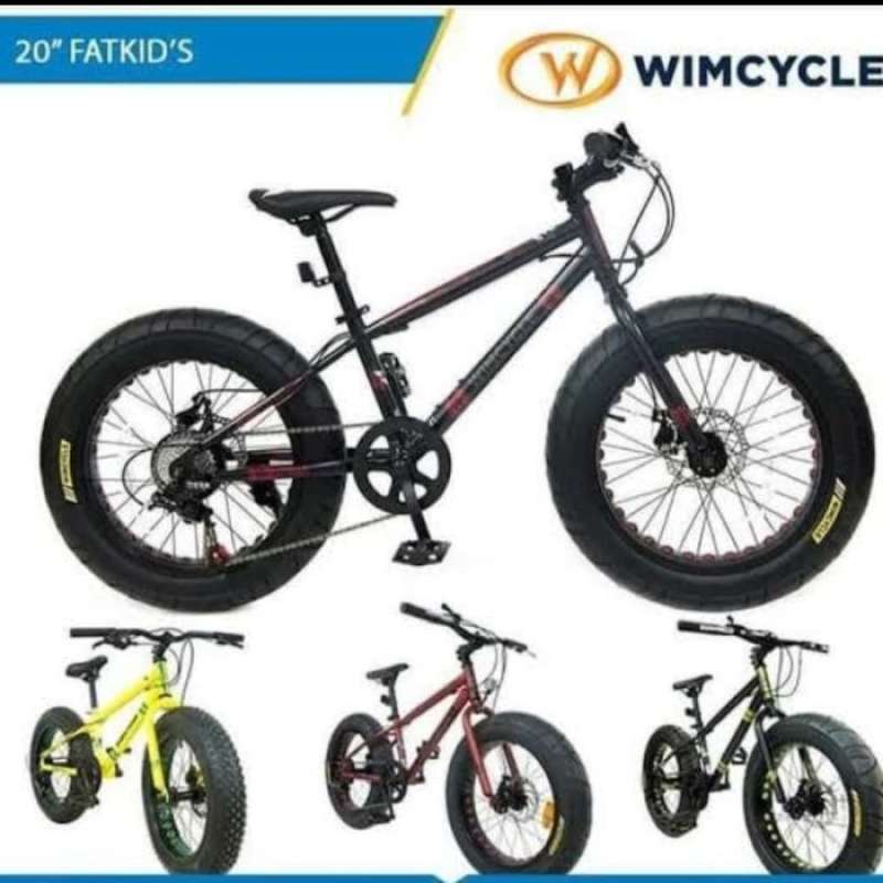 PROMO MTB 20 WIMCYCLE FAT KID SEPEDAUNG MTB 20 WIMCYCLE
