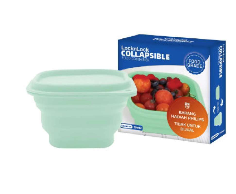 Jual Foldable Food Container Kotak Makanan Lipat 500ml Di Seller Rapier ...