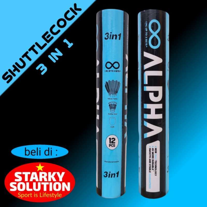 Shuttle Cock Rcl Alpha Promo Promo- Shuttlecock Alpha 3 In 1 Kok Bulutangkis Badminton Bola ...