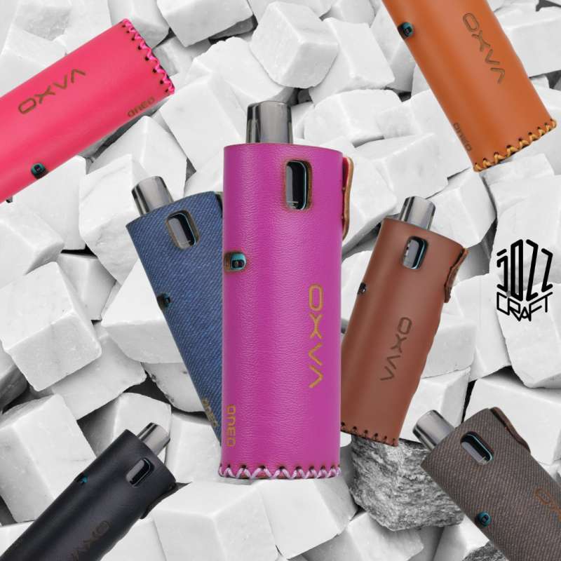 elfbar elfa master akku Premium Leather Case SLeeve Oxva Oneo Kulit SIntetis Free Lanyard