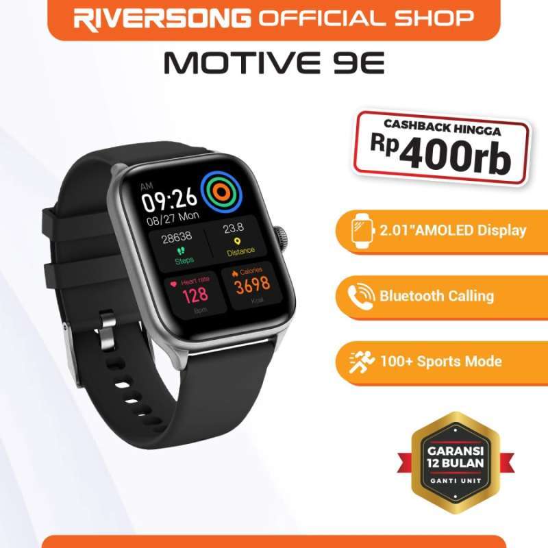 Promo Riversong Motive 9e Smartwatch Amoled Display
