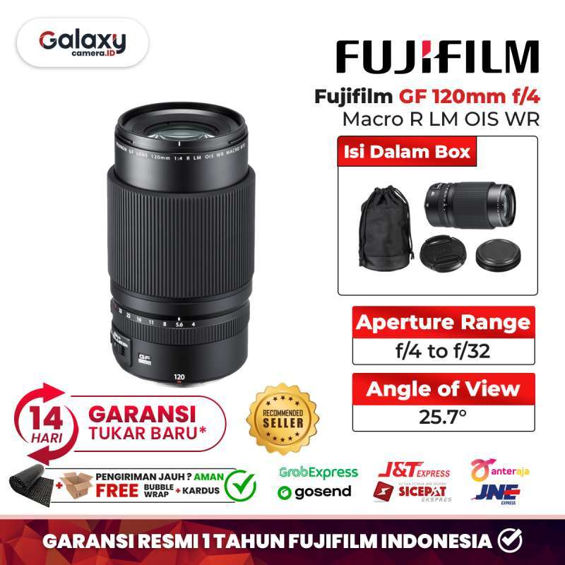 Fujifilm GF 120mm F4 R LM OIS WR Lensa Fujinon Macro GF120mm F/4 Garansi  Resmi