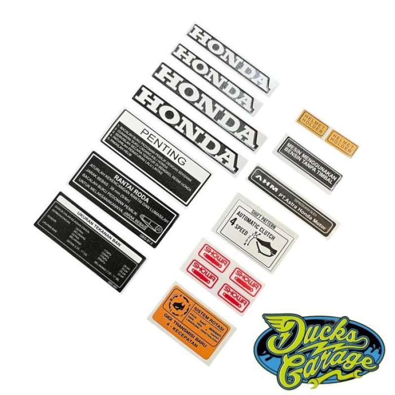 Jual Sticker Stiker Detail Honda Supra X 100 Fit Lama Old Type