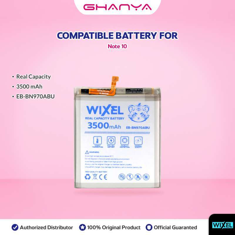 WIXEL Baterai EB-BN970ABU Compatible For Galaxy Note 10 SM-N970F Double  Power Real Capacity Batre Batrai Battery Dual