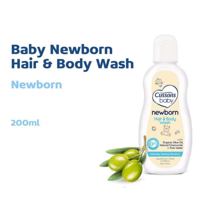 CUSSONS BABY NEWBORN HAIR&BODY WASH 100-200ML