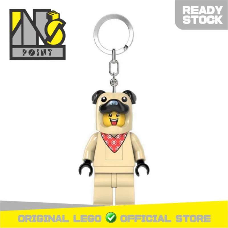 Jual LEGO Ke213h Brick And More Minifigures Keychain Light Pug