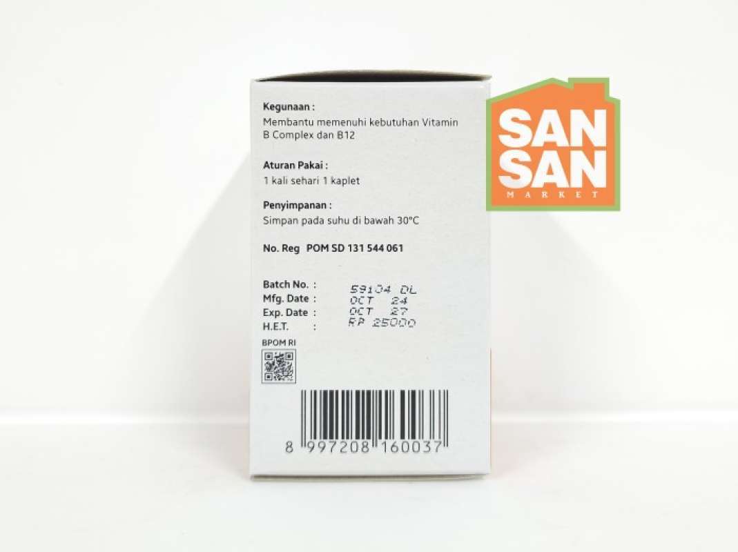 Jual Samco B Complex + B12 Botol Isi 100 Di Seller Sansan Market ...