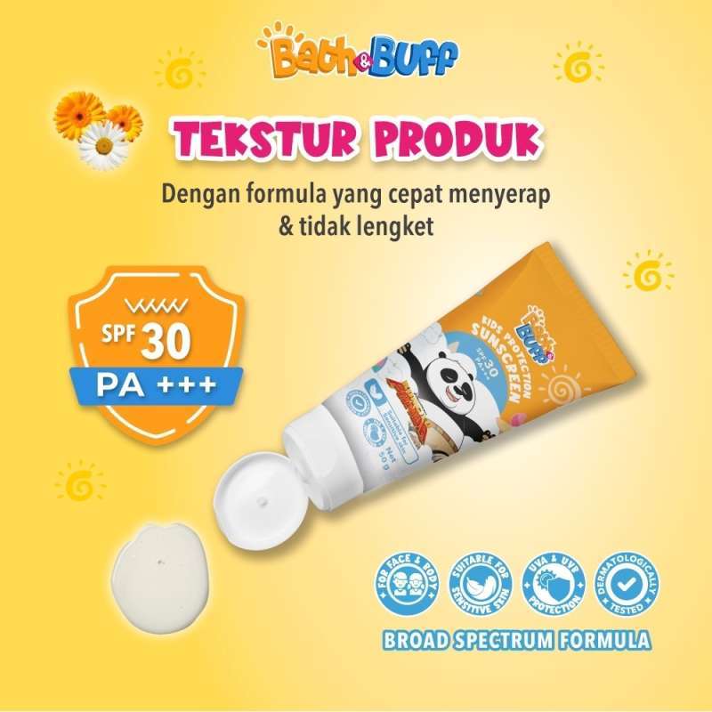 Promo Bath & Buff Kids Protection Sunscreen Spf 30 Pa+++ -- Spf 50 ...
