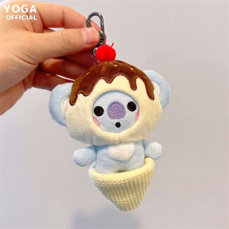 BTS BT21 KEYCHAIN GANTUNGAN KUNCI BONEKA TATA COOKY CHIMMY KOYA MANG RJ VAN  JUNGKOOK PASTRY