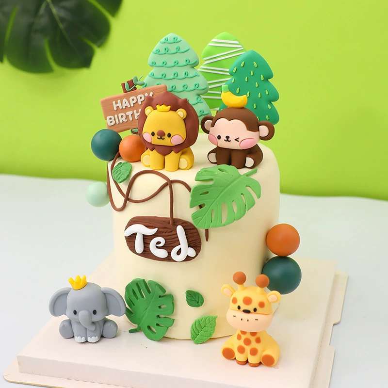 Topper Sapi Jual Dekorasi & Hiasan Kue Ulang Tahun Anak - Cake Topper Tema Hewan ...