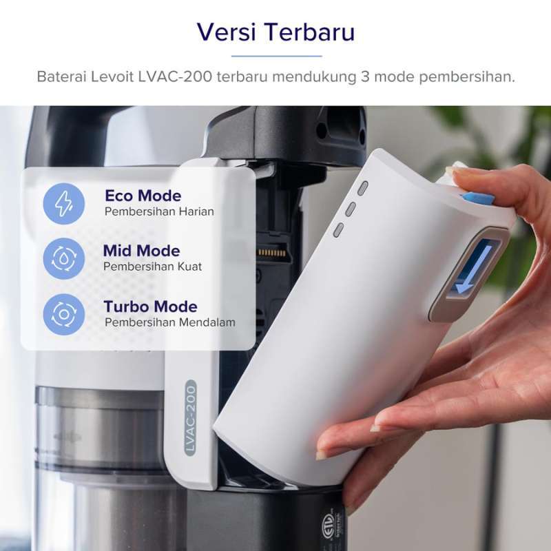 Promo Levoit Lvac-200 Cordless Stick Vacuum Cleaner Anti Kusut