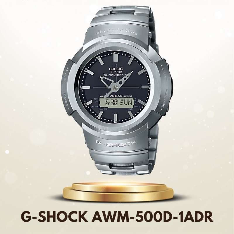 超美品G-SHOCKアナデジ　良品⚡電波ソーラー AWM-500D-1A8JF 楽天市場】G-SHOCK AWM-500D-1A8 電波ソーラー フルメタル Gショック