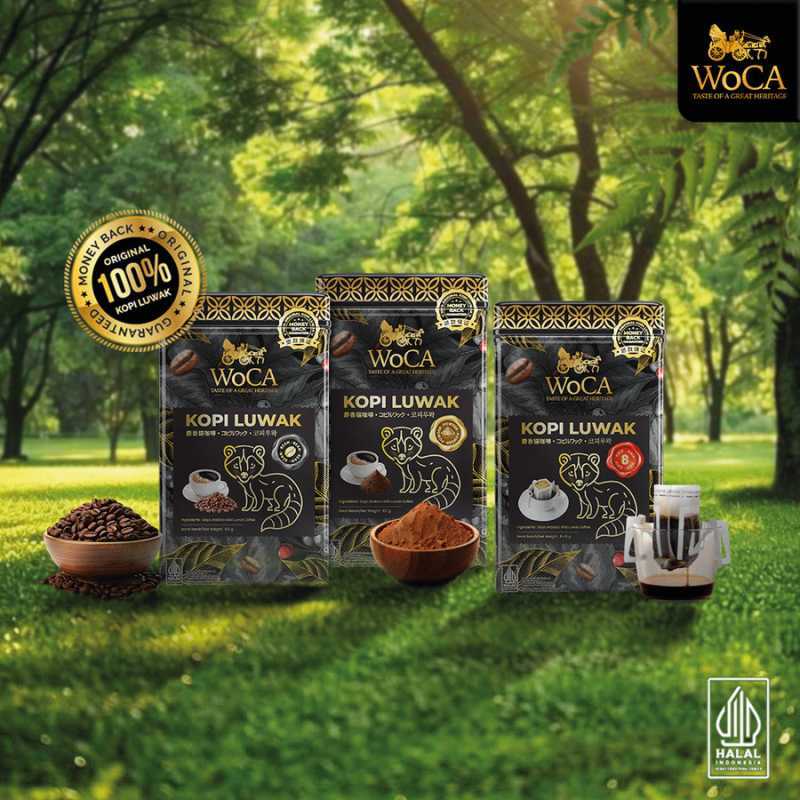 Jual Woca Gourmet Luwak Gayo Coffee Tin (bean/powder/8 Sachet Drip