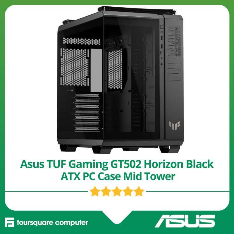 Jual Asus Tuf Gaming Gt502 Horizon Black Atx Pc Case Casing Mid Tower ...