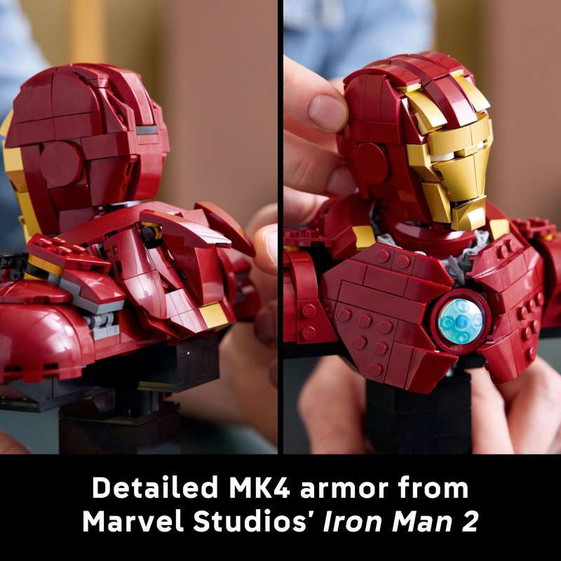LEGO Super Heroes Marvel 76327 Iron Man MK4 Bust (436 Pieces) Super Heroes  Toys (18 Tahun+)