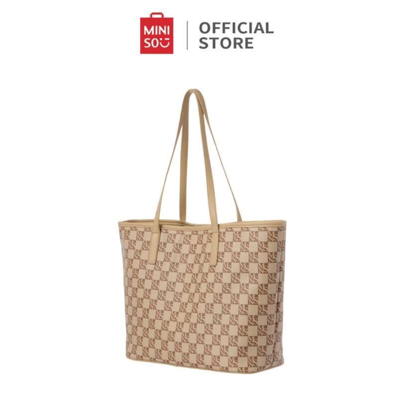 Miniso MNS Series Crossbody Bag Tote Shoulder Bag Elegant Designer Style  Handbag Tas Wanita Retro Yang Modis