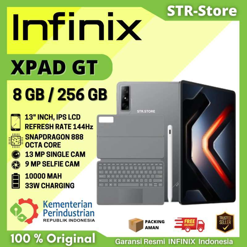 INFINIX XPad GT Tablet RAM 8GB dengan Layar 13 Inci, WiFi Only, dan Dukungan Stylus. Cocok untuk Pengguna Kreatif dan Profesional