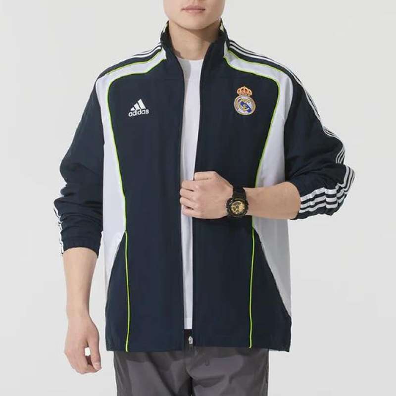 Jaket Pria Adidas Real Madrid UBP Track Top Jacket Night Navy (JF2575)  ORIGINAL