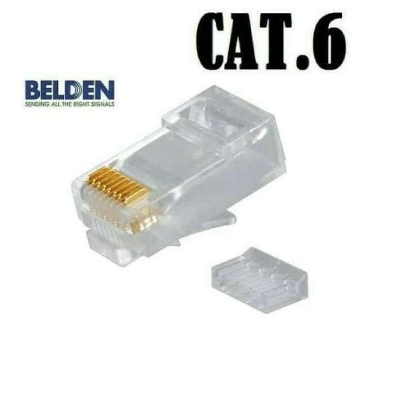 Jual Connector Belden Rj45 Cat6 1pack Isi 50 Original Cat 6 Utp Lan Rj ...