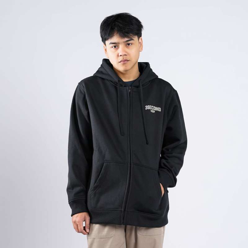 3Second Men's Jacket Zipper Hoodie Sweatshirt Regular Fit Fleece Mael  HP-C140125