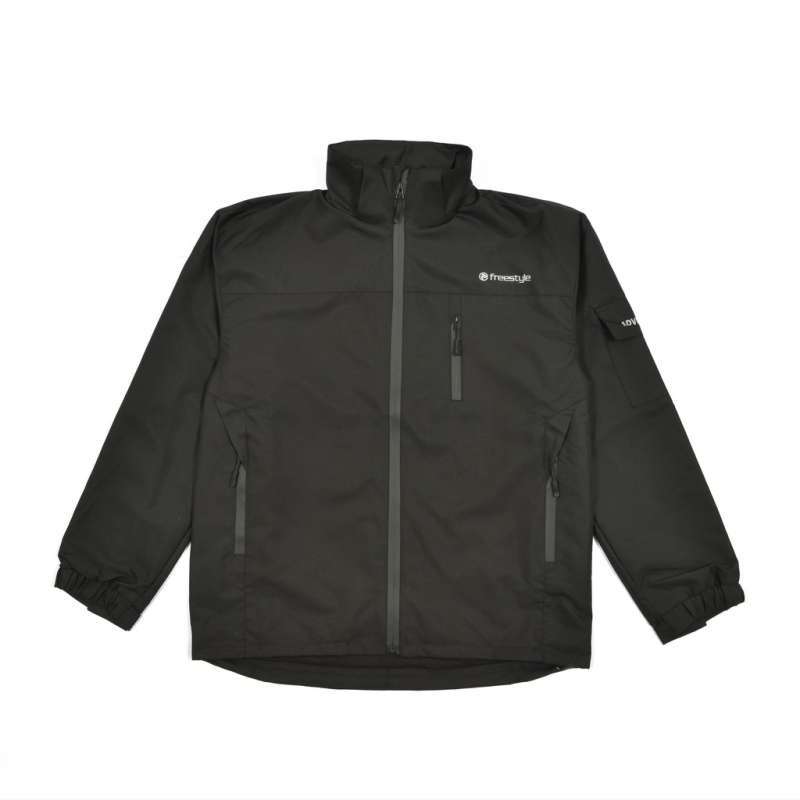 Original Freestyle Jaket Taslan Pria Olive Outdoor Waterproof Jaket Gunung  Pria Windproof Hitam XL