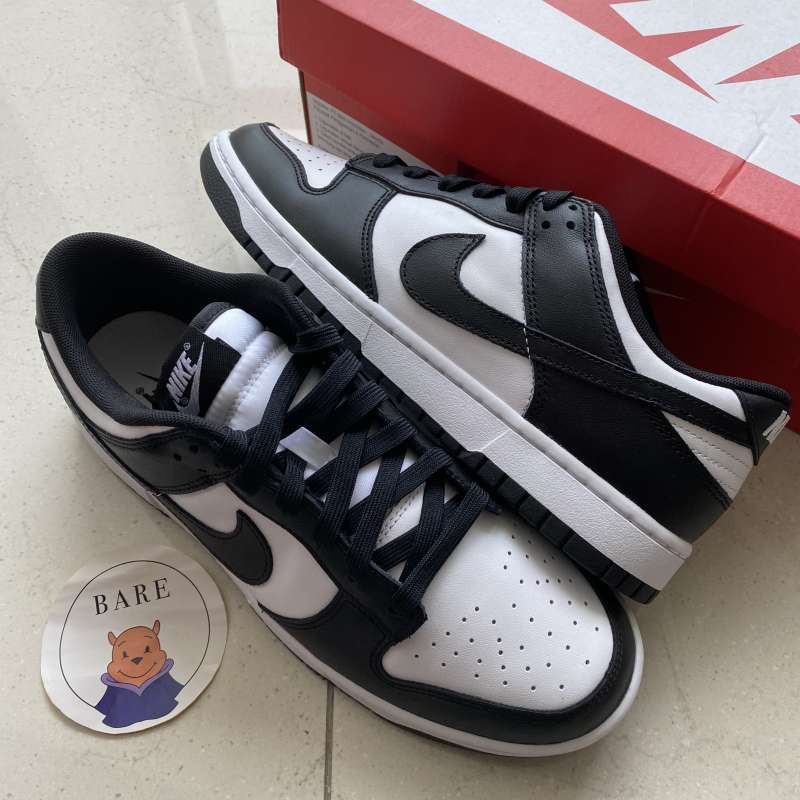 nike dunk low black white 41
