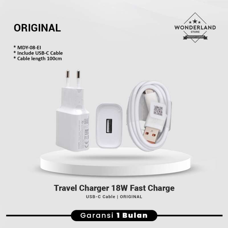 Promo Xiaomi Charger 18watt Fast Charging Kabel Data USB-C Micro