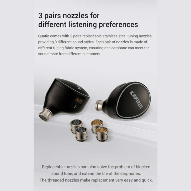 KEFINE Quatio イヤモニ イヤホン iem 2BA+2DD Promo Kefine