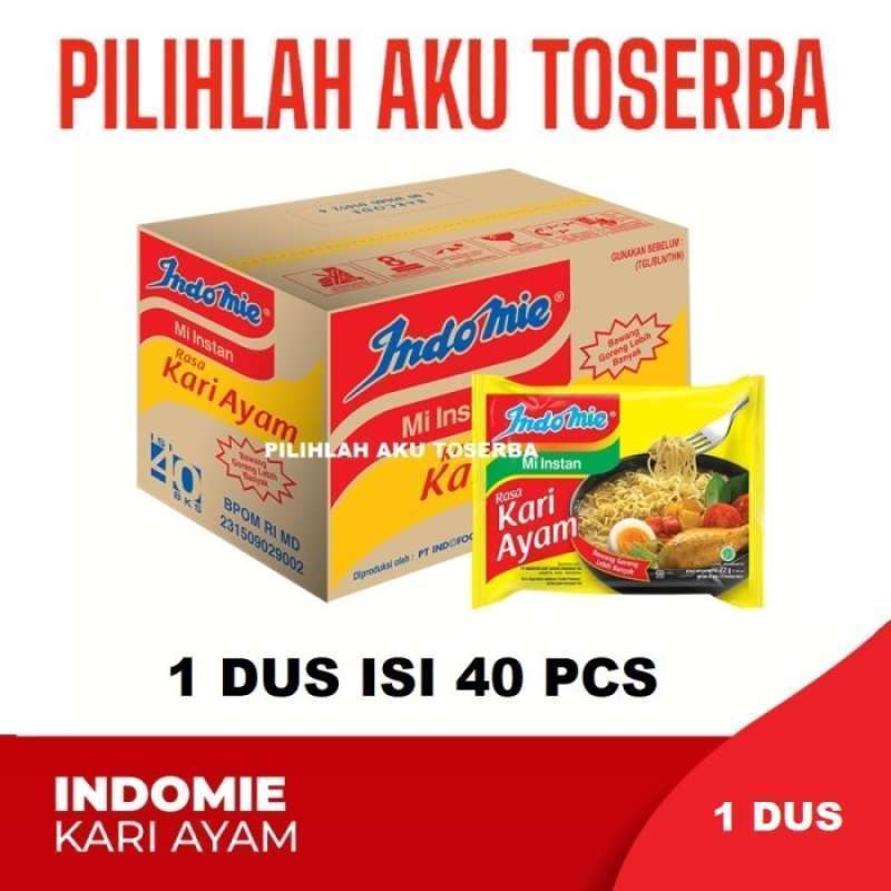 Promo Mie Instant Indomie Rebus Kari Ayam - ( Harga 1 Dus ) Diskon