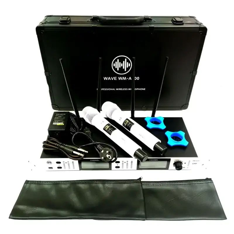 Jual Wave Audio Wm-a200 - Professional Wireless Two Handheld Microphone ...