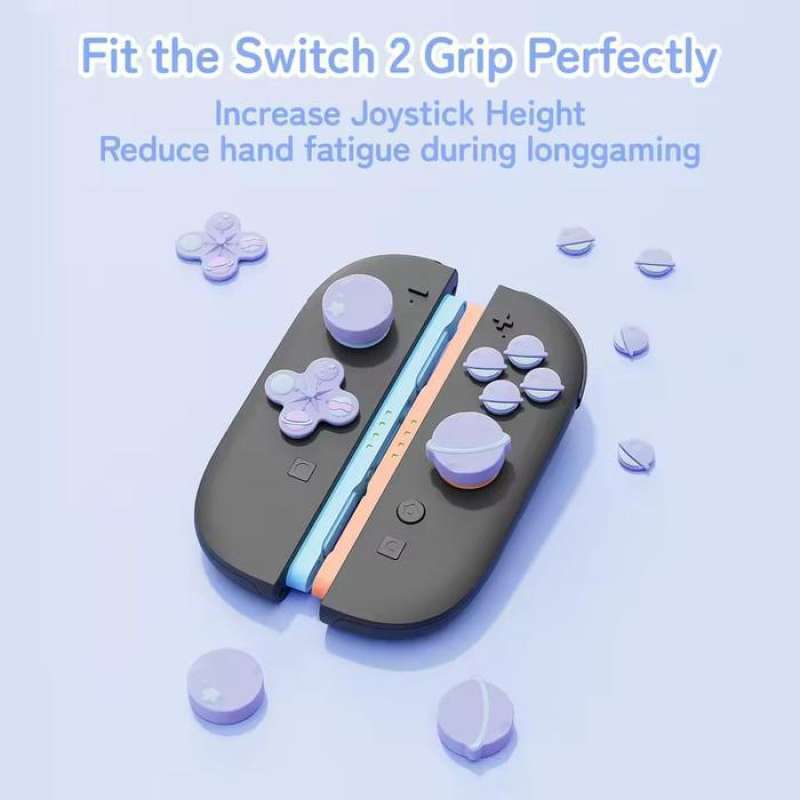 Promo Geekshare Happy Planet Purple D-pad Button Caps Set Cover Abxy ...