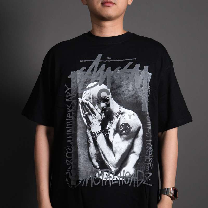Jual Stussy Tee X Goldie Metalheadz 30 Black ( 100