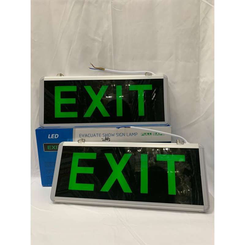 Lampu Exit Led Jual Lampu Exit Led / Lampu Petunjuk Darurat Emergency Exit Lamp 2 Sisi ...