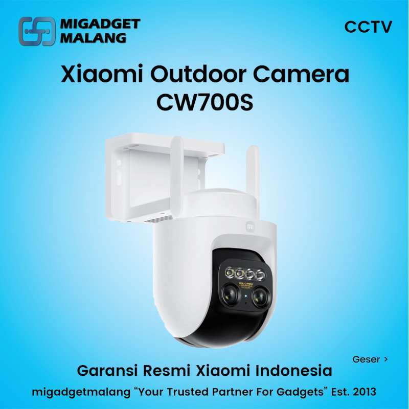 Xiaomi Outdoor Camera CW700S Kamera CCTV Dual Lensa 4MP Night Vision  Warna IP66 PTZ Deteksi AI