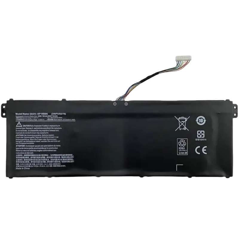 Batteria AP19B8K AP19B5K Per Acer Extensa 15 E Aspire 3 – 11,25 V 43,08 Wh, Compatibile Con Molti Modelli