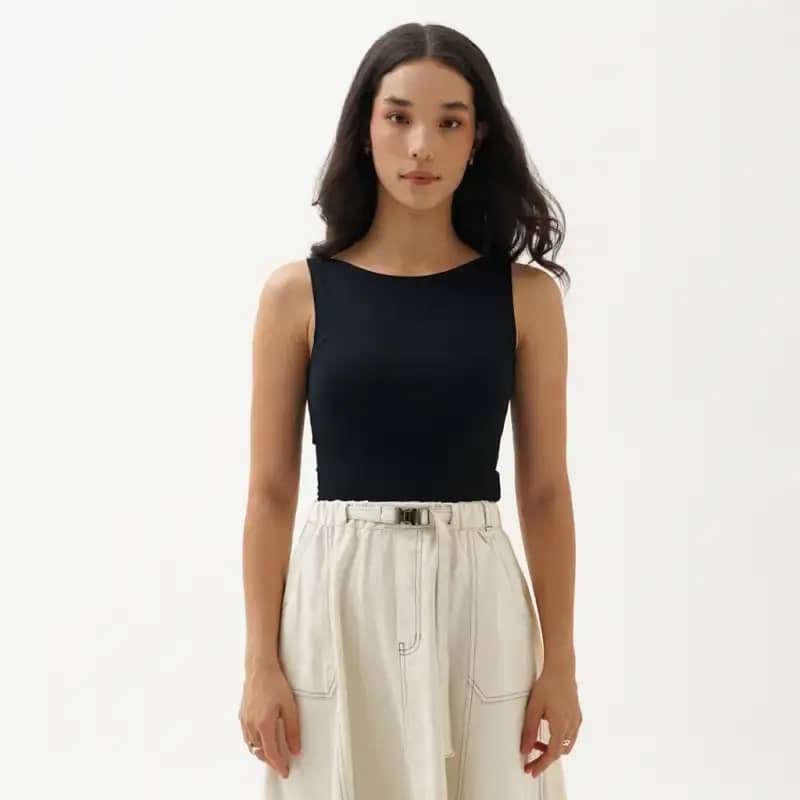 【人気商品】 ✴︎drawers Boat Neck Tanktop プラム 人気商品】 ✴︎drawers Boat Neck Tanktop プラム レディース