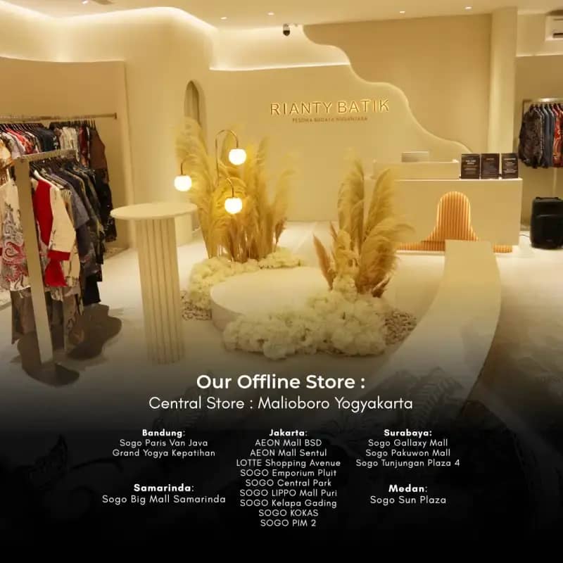 Rianty Batik Premium Pria Kemeja Pendek Furing Navy Hem Safero Safera