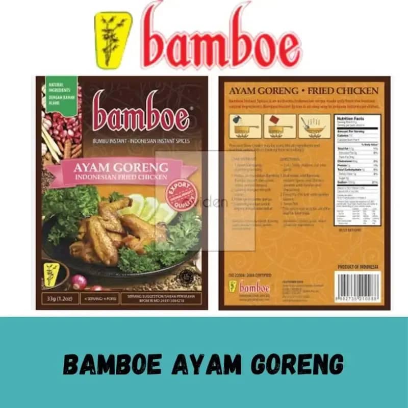 Bamboe Bumbu Ayam Goreng (Indonesian Fried Bamboe