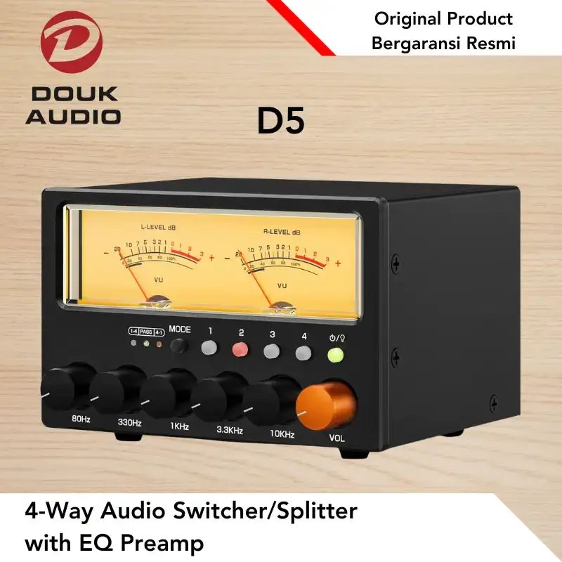 Jual Douk Audio D5 4-way Audio Switcher/splitter With Eq Preamp Di ...
