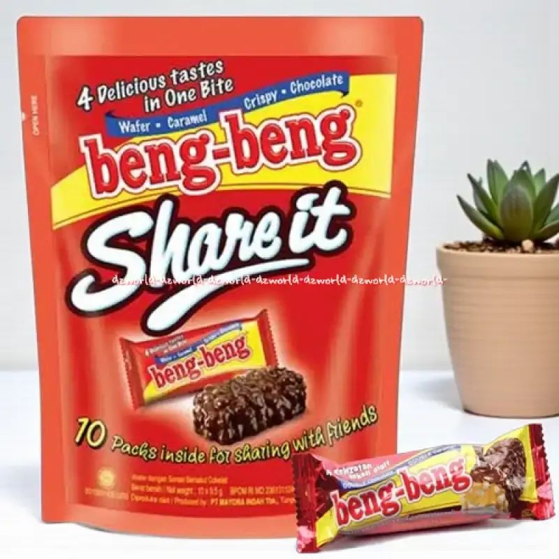Jual Beng Beng Share It 10pcs Wafer Dengan Sereal Bersalut Coklat Beng ...