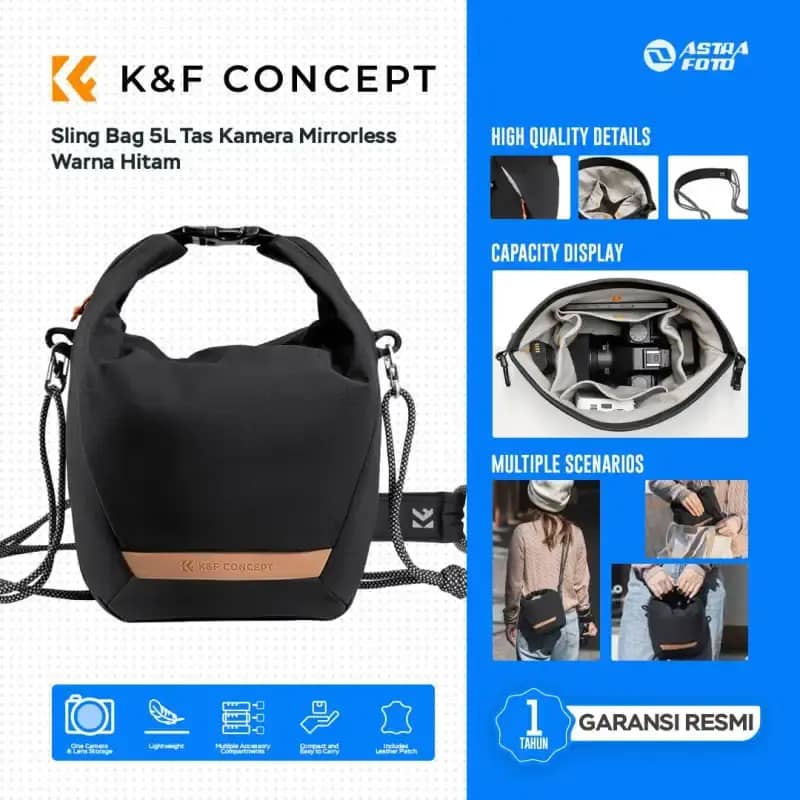 K&F CONCEPT Digital Small Camera Case, Compact Waterproof Small Camera Bag